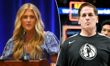 Riley Gaines mocks Mark Cuban for suggesting pro-Trump women aren’t ‘strong’ or ‘intelligent’