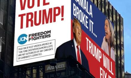 Job Creators Network puts up billboard in Times Square: ‘KAMALA BROKE IT… TRUMP WILL FIX IT’