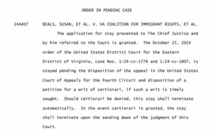 Supreme Court Sides With VA Go. Youngkin – Affirms Removal of Non-Citizens From Voter Rolls