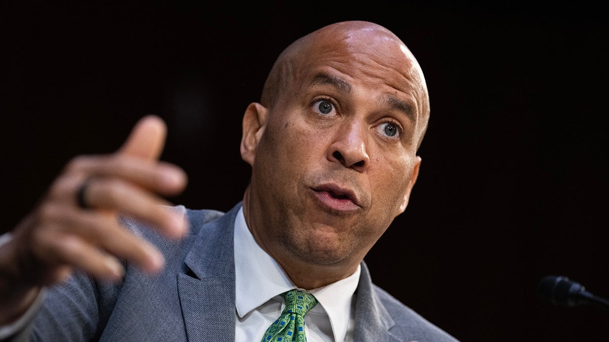 Booker during a Senate Judiciary Committee hearing