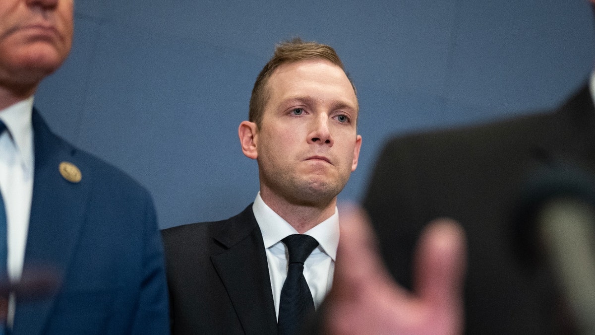 Rep. Max Miller, R-Ohio, at a congressional briefing on the attack on Israel in October 2023.