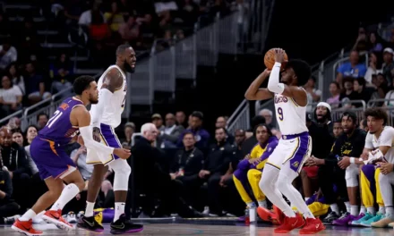 LeBron, Bronny James make NBA history, play together for first time