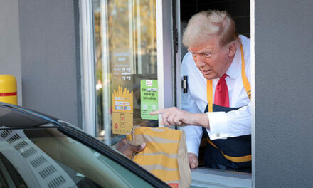 Trump Serves Customers at a McDonald’s Drive-Thru in Philadelphia