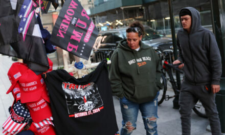 Excited Crowds Building for Donald Trump Rally at Madison Square Garden