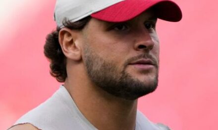 49ers star Nick Bosa jumps into teammates’ interview wearing MAGA hat: ‘It’s an important time’