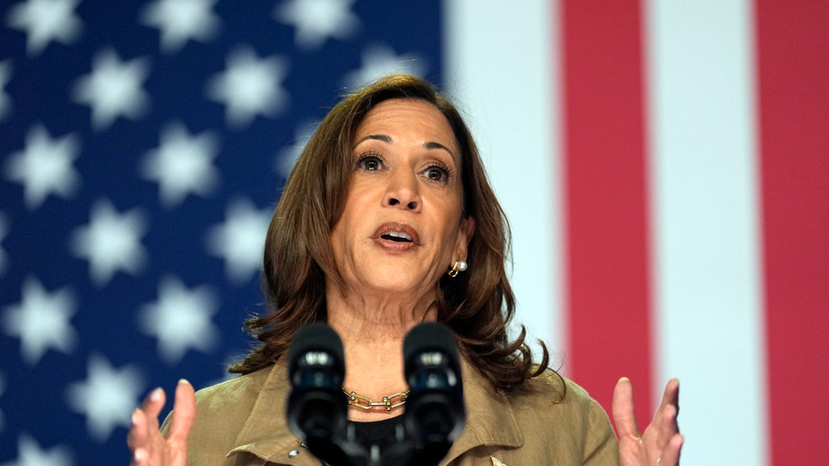 Vice President Kamala Harris speaks at Cochise College Douglas Campus in Douglas, Arizona, Friday, Sept. 27, 2024.