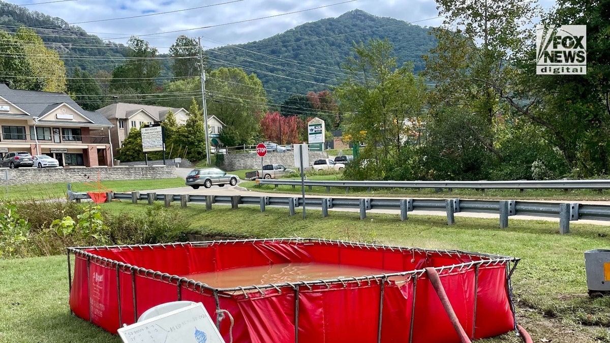 The Fairview Fire Department stores non-pot-able creek water for residents to use for flushing toilets and other plumbing purposes.