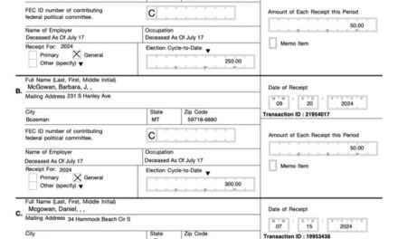 Endangered Democrat Jon Tester Took Donation from Dead Person Whose Occupation on FEC Report Is ‘Deceased’