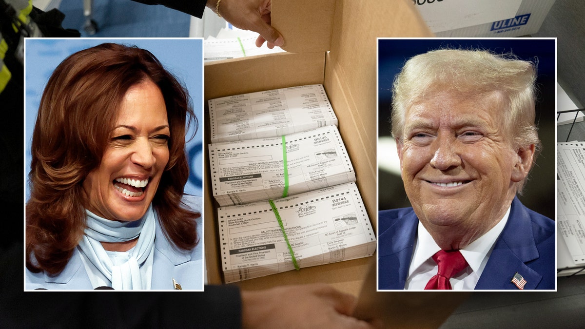 Kamala Harris Donald Trump mail-in voting 2024 election