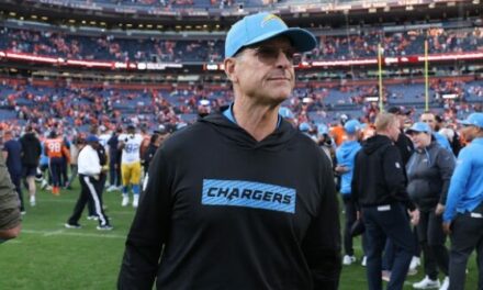 VIDEO: Chargers Jim Harbaugh Suddenly Leaves Game with Mystery Illness, Returns Minutes Later