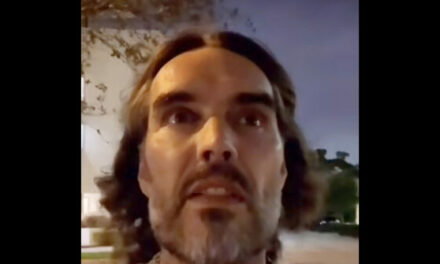 Watch: Russell Brand Prays for Storm Victims in the Middle of Hurricane Milton