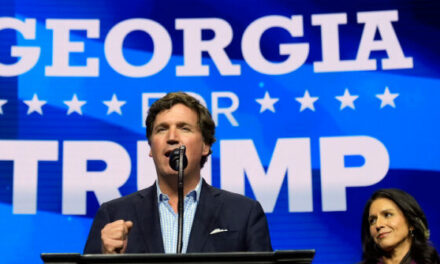 ‘Dad Is Home, and He’s Pissed’: Tucker Carlson Rallies Trump Supporters Eager to Vote