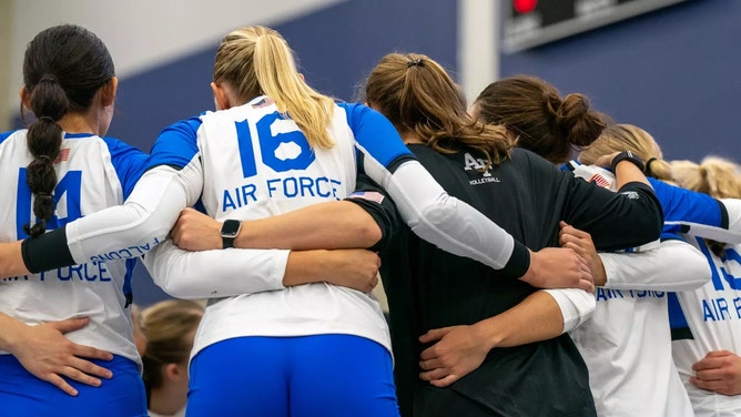 Air Force Academy officials prevented a fan from wearing a shirt that said, 