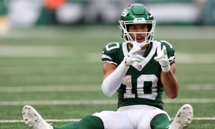 Jets’ Allen Lazard defends gun-like celebration, expects fine from NFL: ‘I’m the victim of this situation’