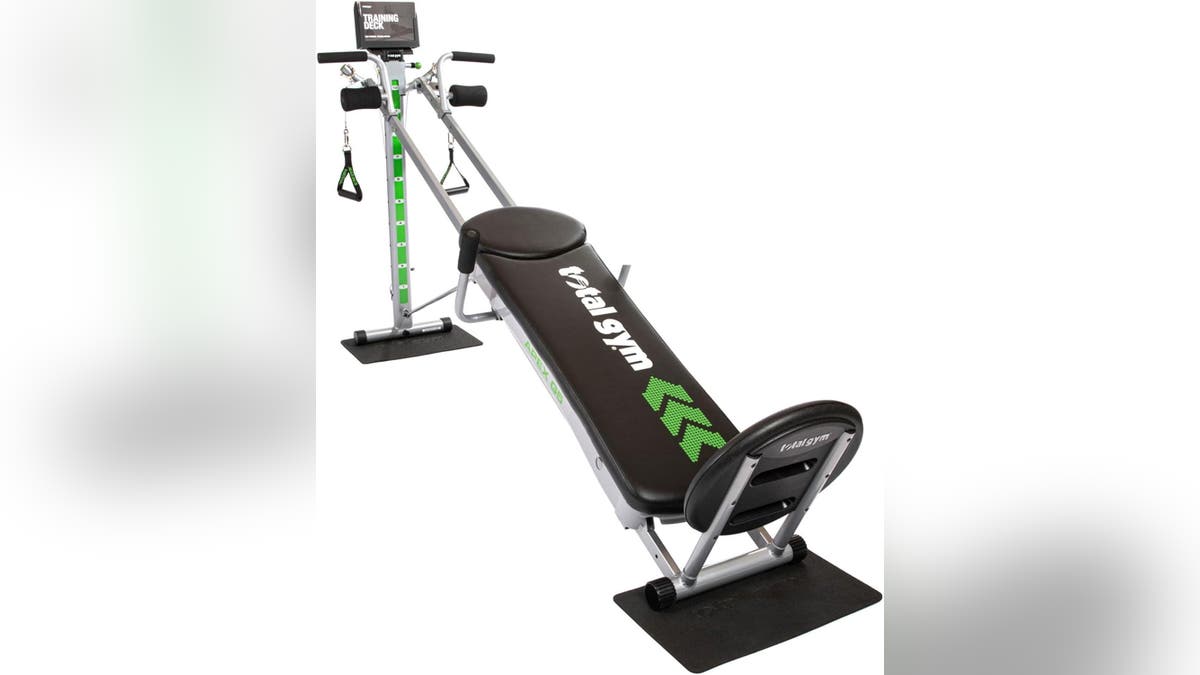 Total Gym APEX Versatile Indoor Home Gym has three levels of resistance.