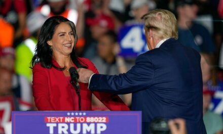 Tulsi Gabbard, former Democratic candidate for president, joins Republican party at Trump rally