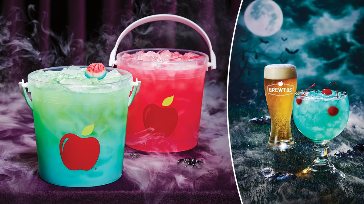 Other Halloween-themed cocktails at Applebee's include, from left to right, the 