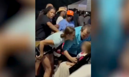 Apparent Harris rallygoer screams at baby in stroller in shocking viral video