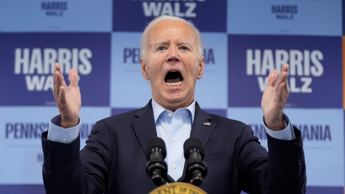 President Biden speaking at campaign event