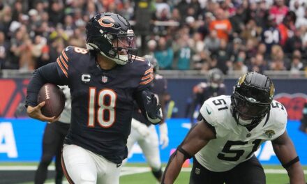 Caleb Williams lifts Bears to big win over Jaguars with 4 touchdown passes