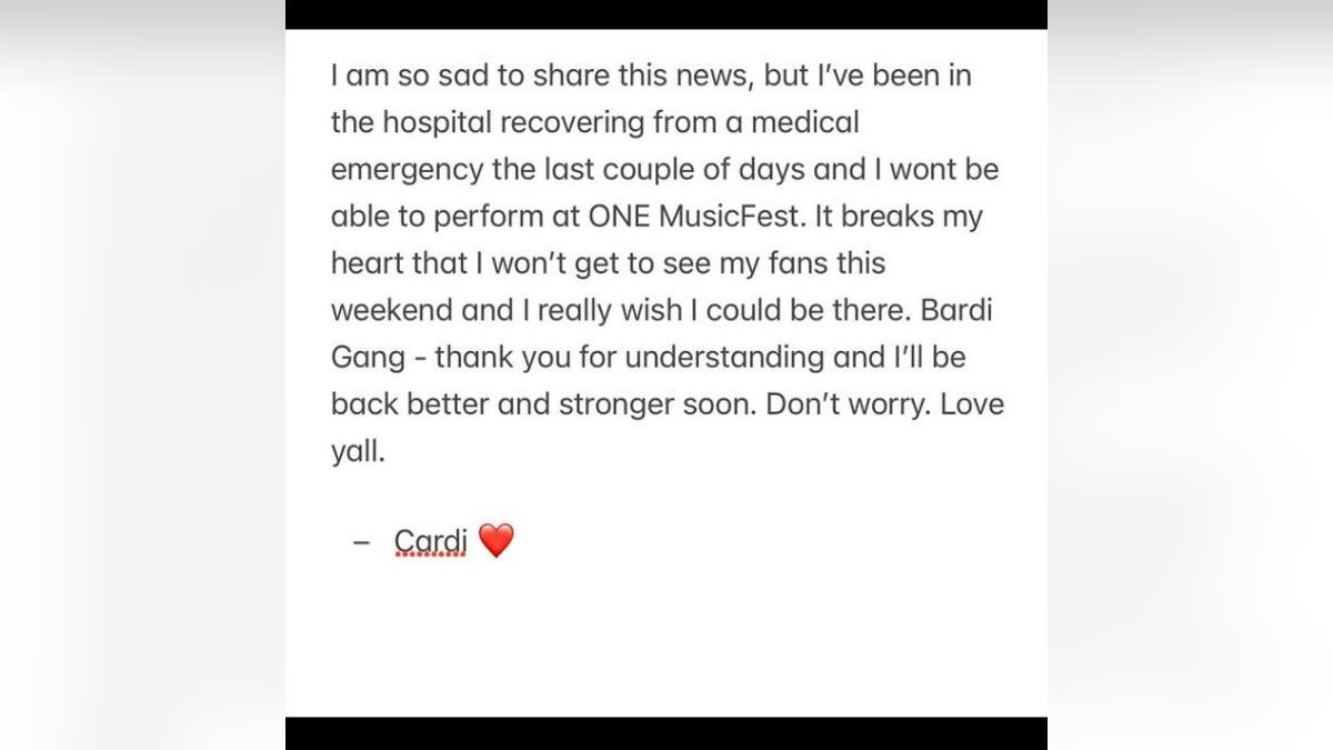 Cardi B's message