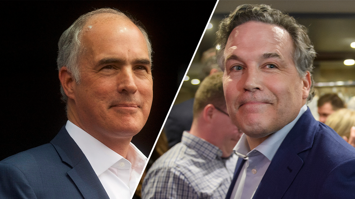 Bob Casey and Dave Mccormick in left-right photo split