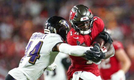 Bucs star Chris Godwin suffers gruesome ankle injury broadcast won’t show in loss to Ravens