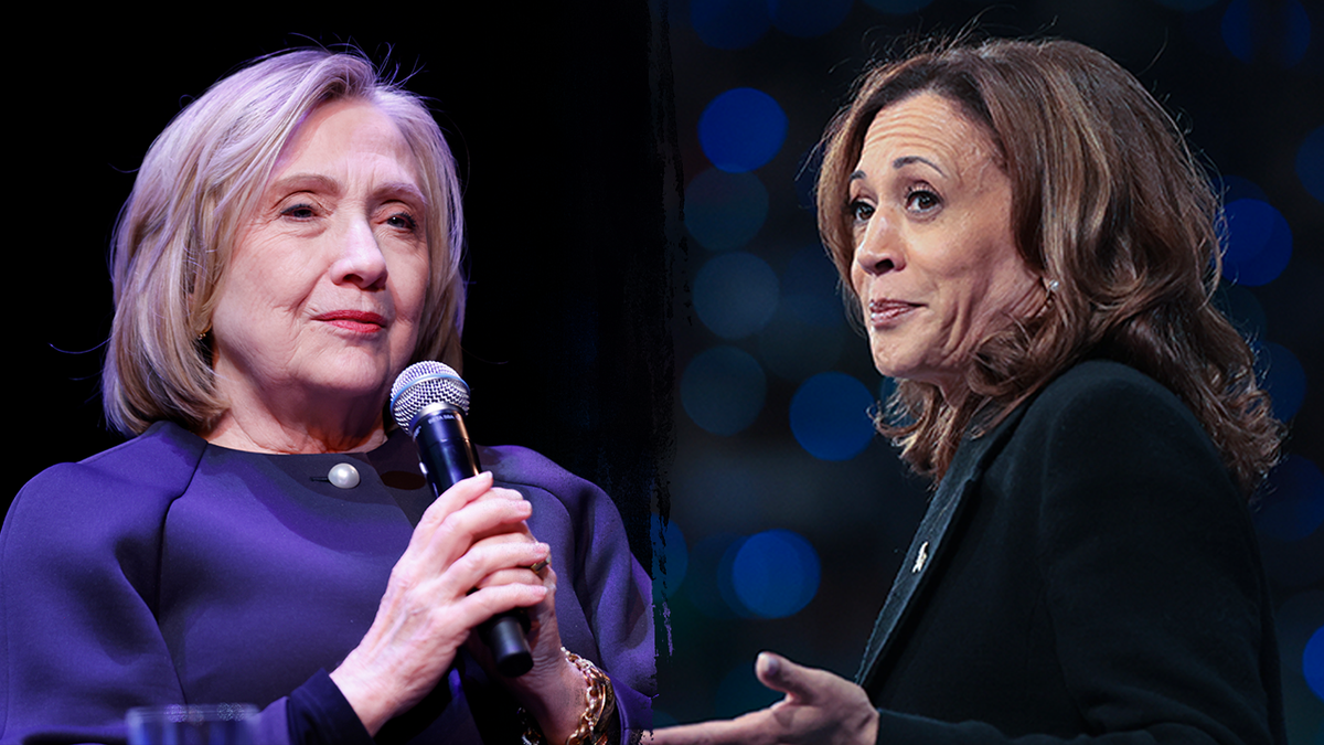 Hillary Clinton and Kamala Harris