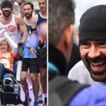 Colin Farrell completes Dublin marathon while pushing friend in a wheelchair, raises over $700,000 for charity