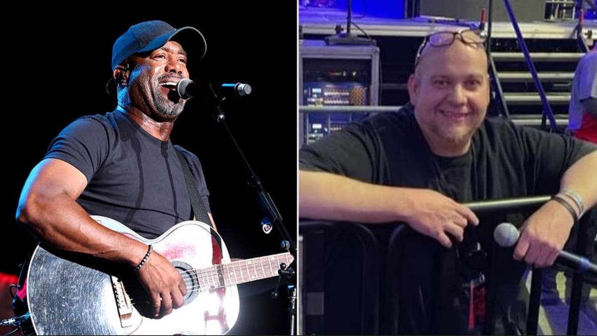 A split of Darius Rucker and Jason Parkin