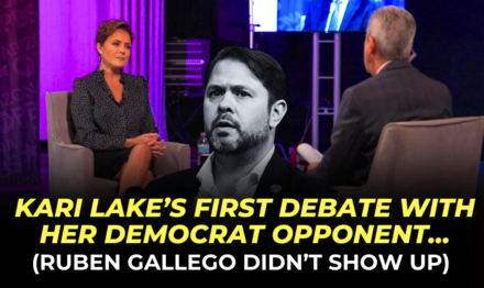 Buried the Lede! Kari Lake’s Democrat Senate Opponent Ruben Gallego Skips Debate