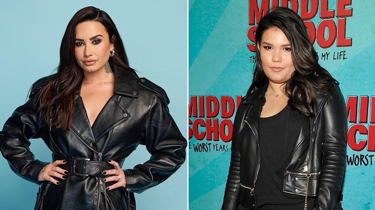 Side by side photos of Demi Lovato and Madison De La Garza