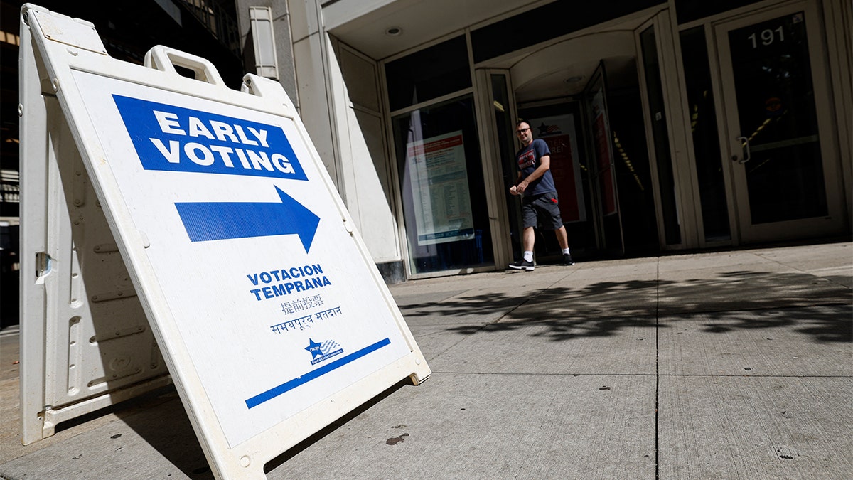 early voting sign