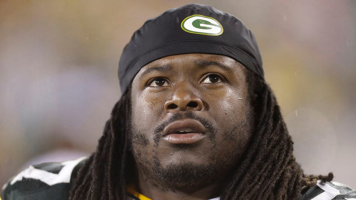 Eddie Lacy during a Packers game