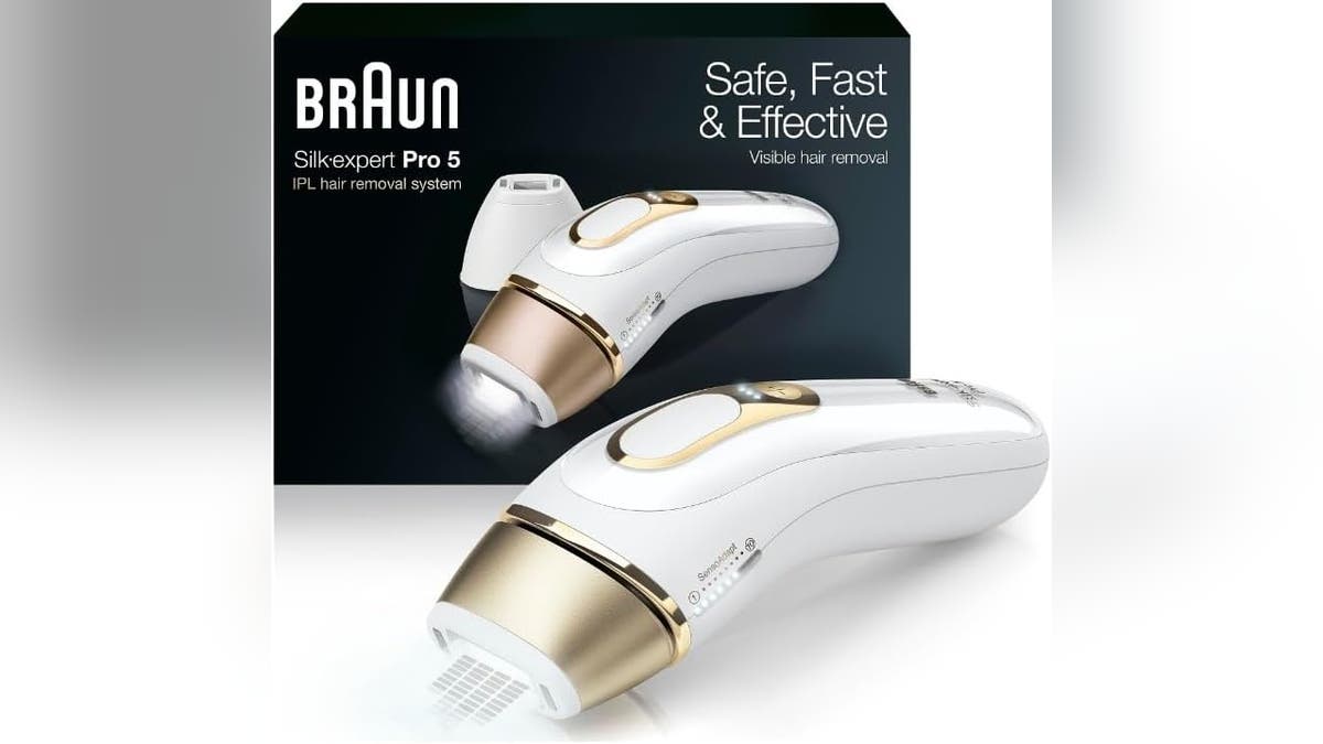 Try this Intense Pulsed Light (IPL) hair removal device.