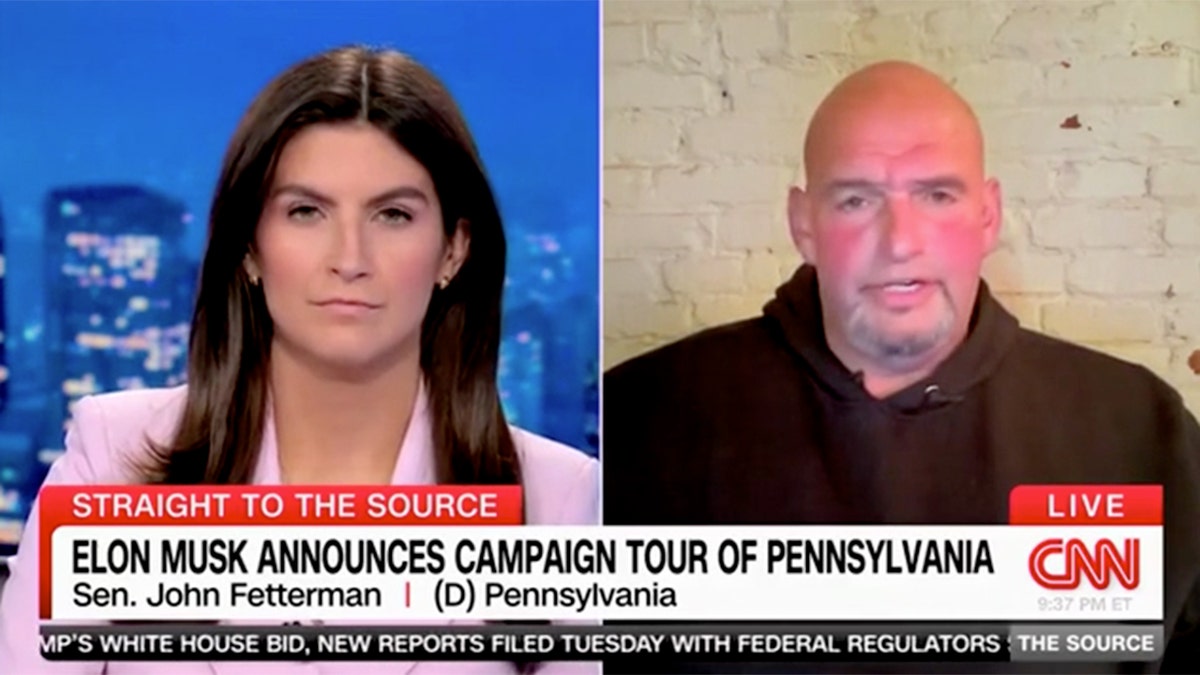 Sen. Fetterman and Kaitlan Collins