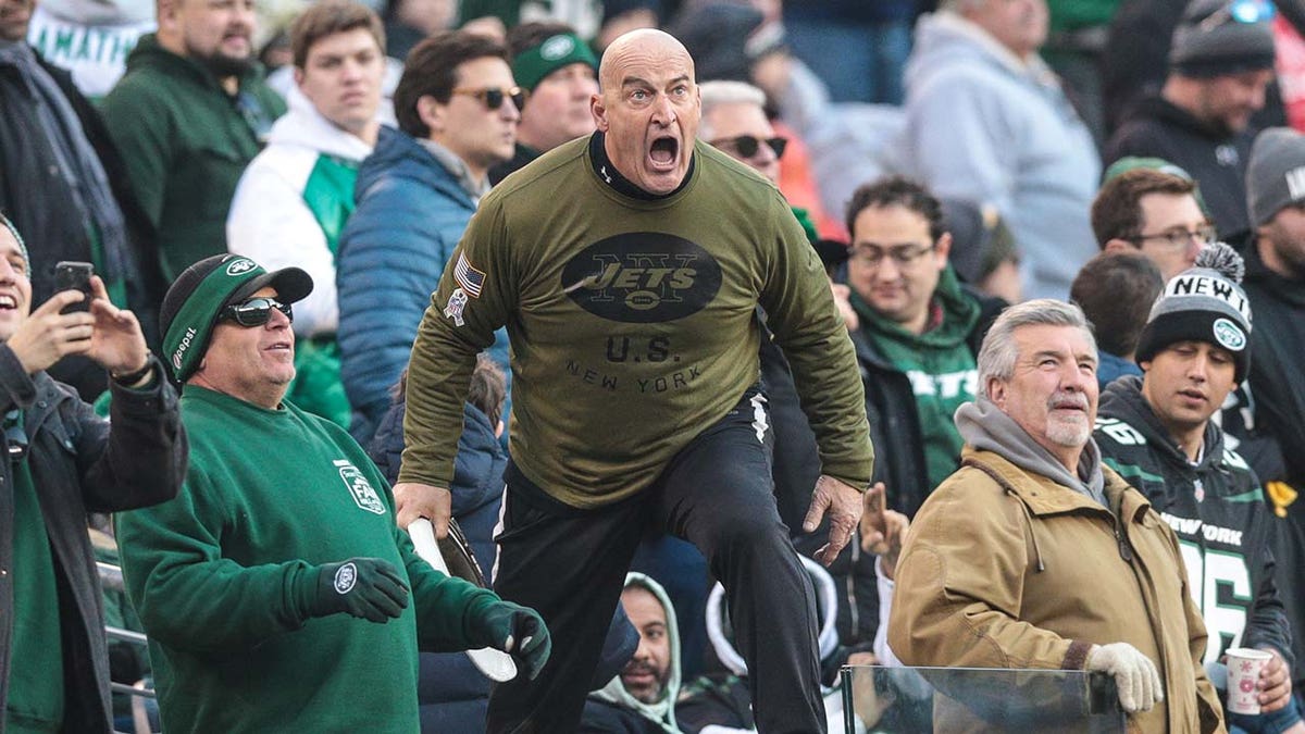 Fireman Ed as Jets vs Steelers