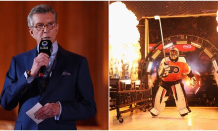 Philadelphia Flyers Kick Off Their Home Opener With Some Help From Michael Buffer