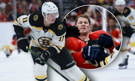 Trent Frederic Wasn’t Impressed By Matthew Tkachuk’s Reluctance To Drop The Gloves in Bruins-Panthers Game