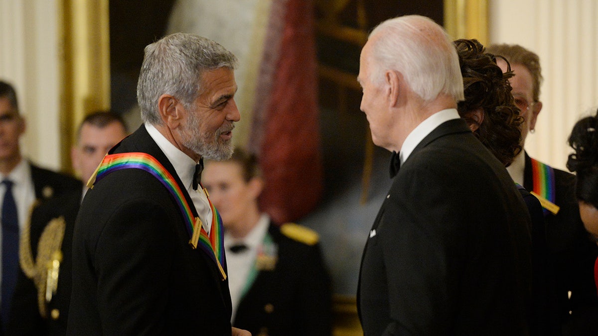 George Clooney with Biden