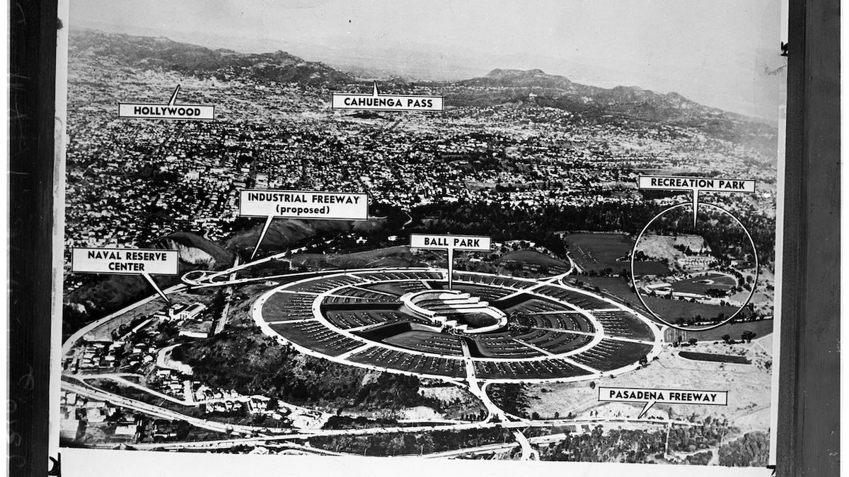 Composite picture of Dodgers Stadium 