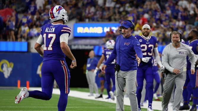 The Buffalo Bills are beating the New York Jets on Monday Night Football in NFL Week 6. (Photo by Harry How/Getty Images)