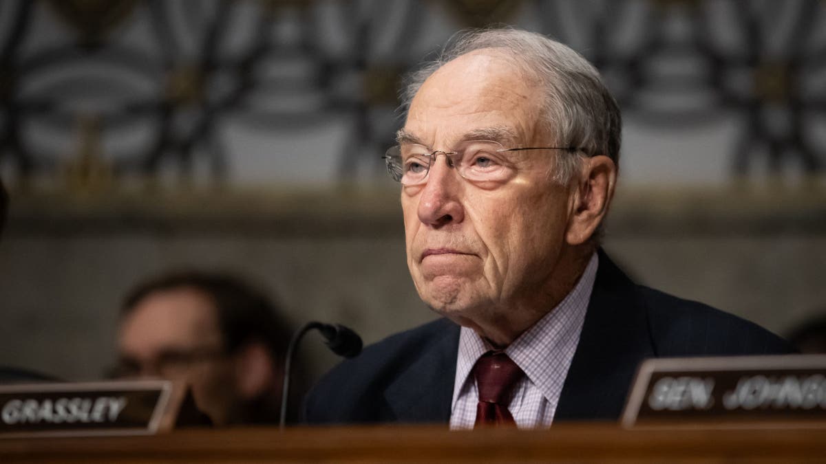 Grassley during a hearing