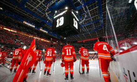 Calgary Flames Honor Johnny Gaudreau Ahead Of Their Home Opener