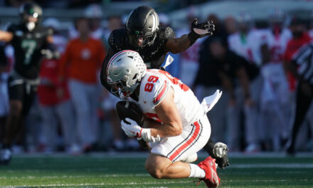 It Didn’t Take More Than A Few Plays Before Things Got Very Controversial Between Oregon And Ohio State