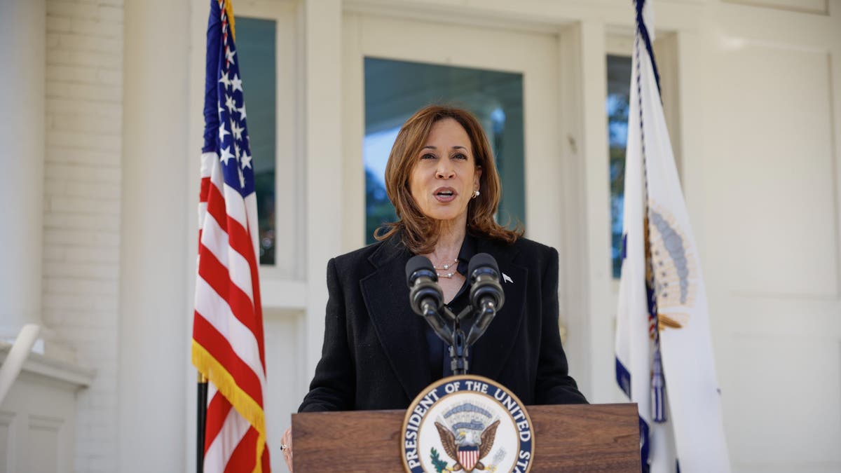 From the Vice President's residence at the U.S. Naval Observatory on Oct. 23, 2024, Kamala Harris spoke on former White House Chief of Staff John Kelly's recent comments on former U.S. President Donald Trump, including that he fits 