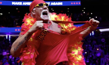 Did Hulk Hogan bodyslam ‘really bad actress’ Kamala with a ‘hawk tuah’ spit at NYC Trump rally?