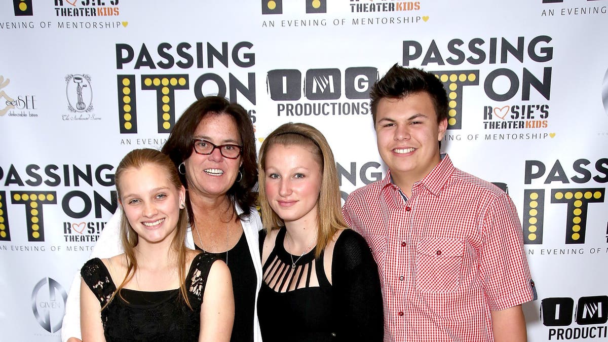 Vivienne Rose O'Donnell, Rosie O'Donnell, Chelsea Belle O'Donnell and Blake Christopher O'Donnell