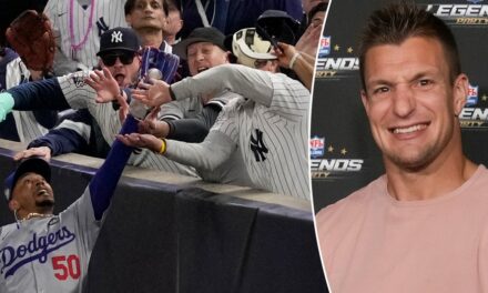 Rob Gronkowski says he knew Yankees fan in bizarre World Series moment: ‘Congratulations for shining’