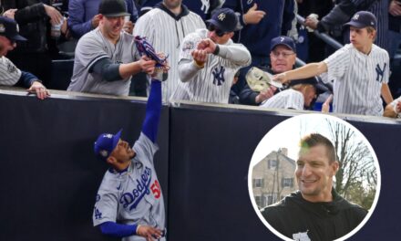 Rob Gronkowski Claims He Went To College With Yankees Fan Who Grabbed Mookie Betts’ Glove During World Series